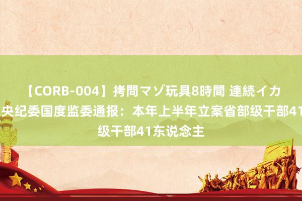 【CORB-004】拷問マゾ玩具8時間 連続イカせ調教 中央纪委国度监委通报：本年上半年立案省部级干部41东说念主