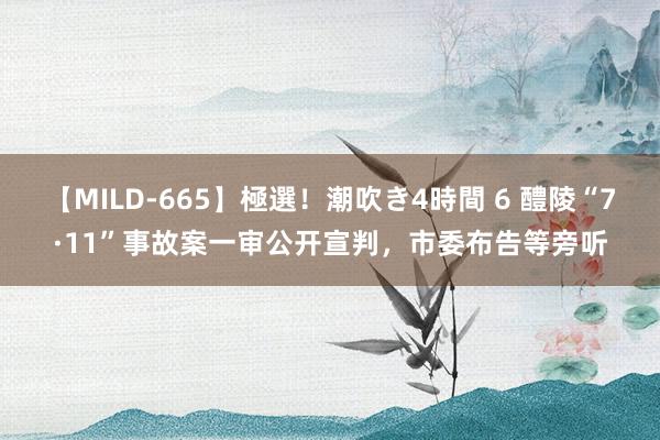 【MILD-665】極選！潮吹き4時間 6 醴陵“7·11”事故案一审公开宣判，市委布告等旁听