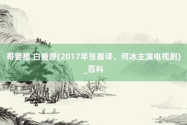 哥要撸 白鹿原(2017年张嘉译、何冰主演电视剧)_百科